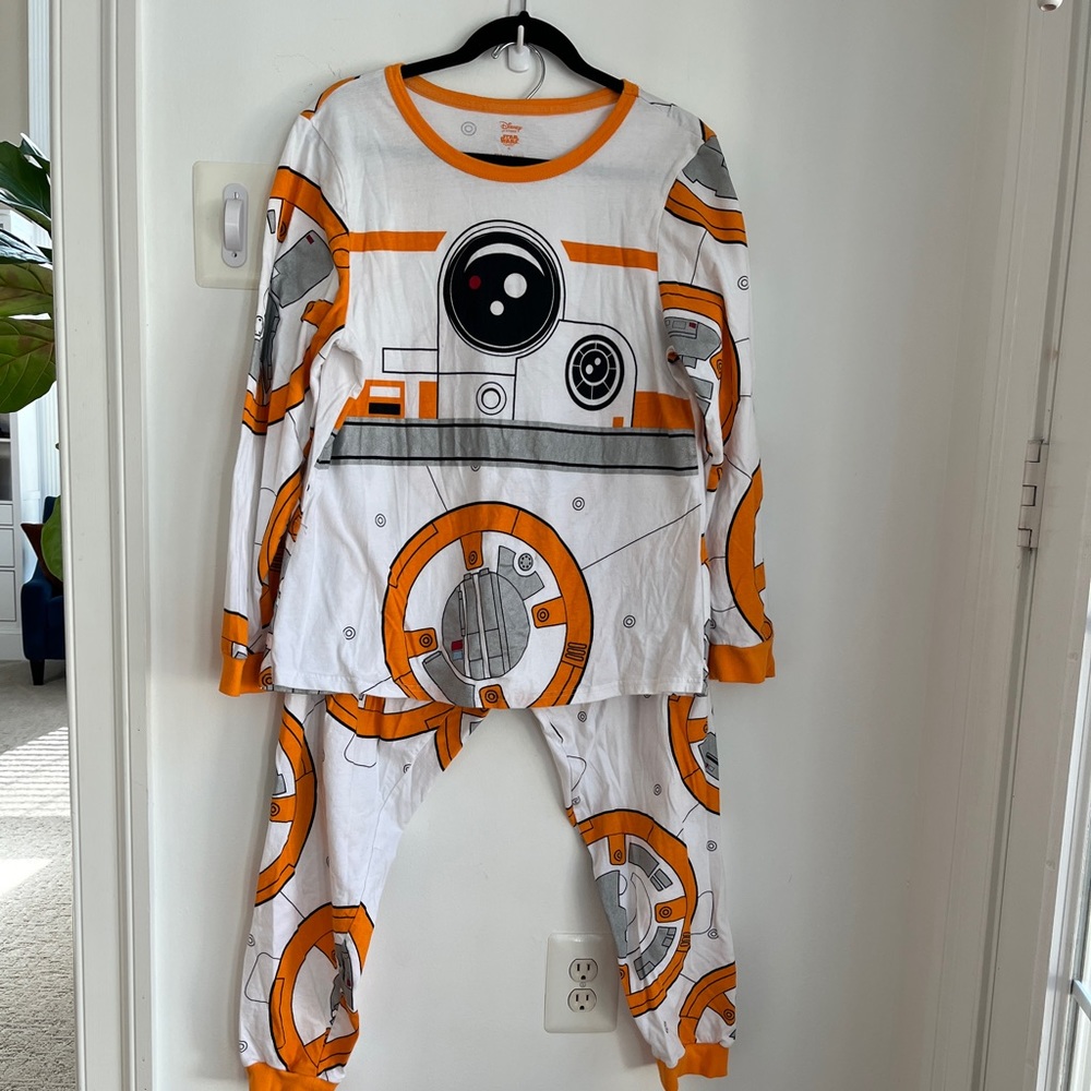 Disney Store STAR WARS BB-8 Droid 2-piece Pajamas Set Adult Unisex Sz XL
